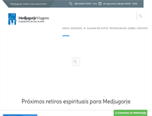 Tablet Screenshot of medjugorjeviagens.com.br